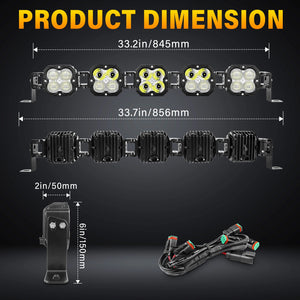 20-52in Linked Pod LED Light Bar