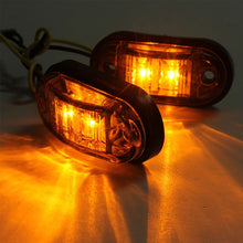 Oval amber/white L.E.D Marker Lights