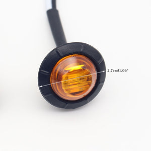 Mini Round L.E.D Marker Lights-amber