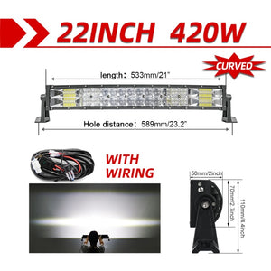 Dual Row L.E.D Light Bar (High Output)