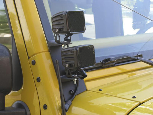 Jeep JK 4pcs 4in Spot-Flood Beam + Quad Pod Bracket
