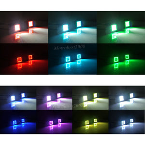 4 Flush Mount RGB Halo Pods