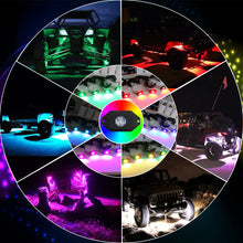 4 Pak - RGB LED Rock Lights
