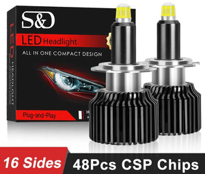 S&D 50w L.E.D Headlight Bulbs -#5